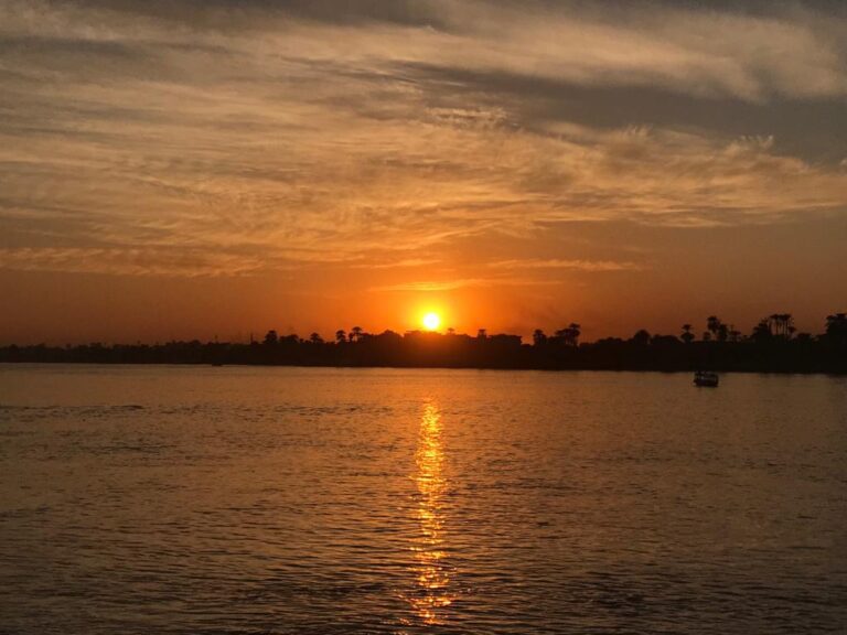 a beautiful sunset view in Aswan﻿
