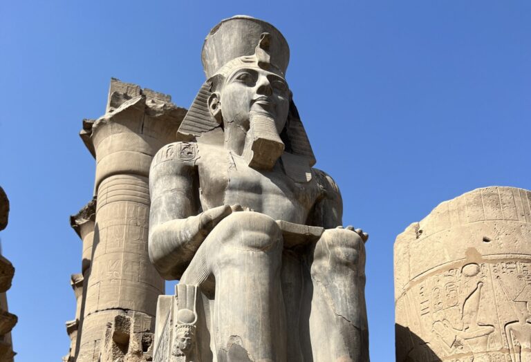 the entrance of Luxor Temple﻿