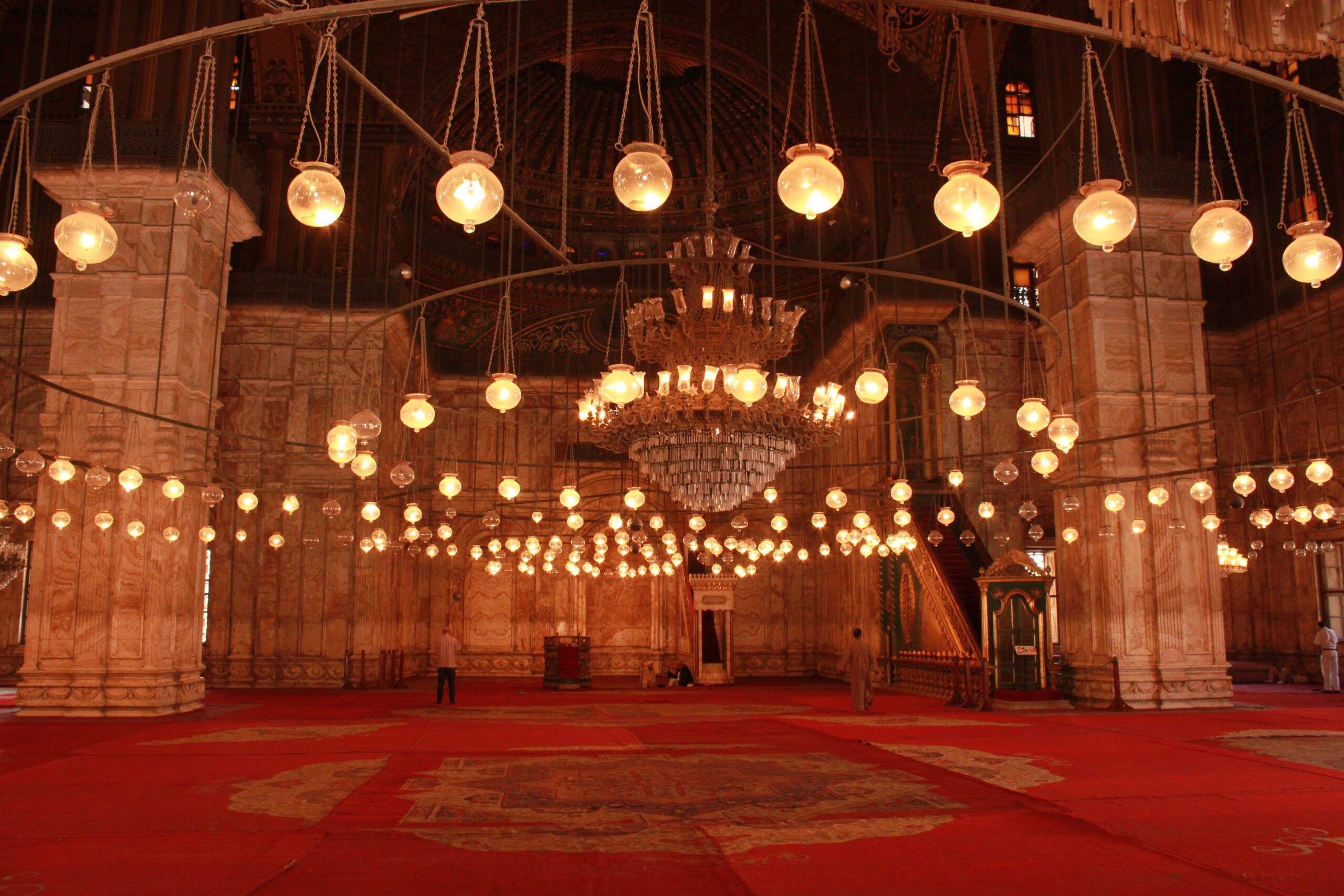 inside of Mohamed Ali's mosque at the citadel,cairo