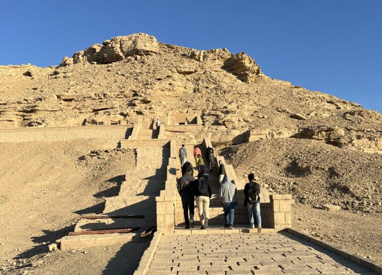 Elkab , Aswan with a group