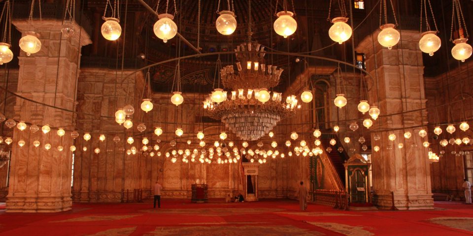 inside of Mohamed Ali's mosque at the citadel,cairo